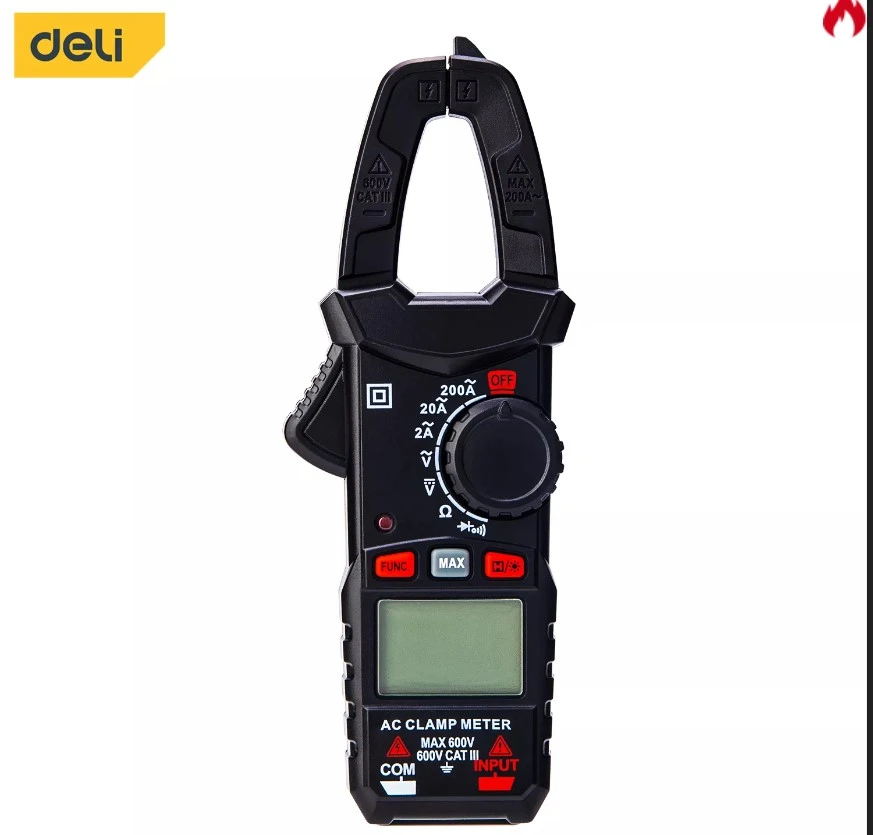 Deli-Clamp-on Digital Multimeter-EDL334201