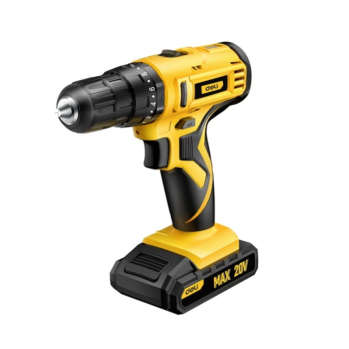 Deli 20V Lithium-lon Cordless Impact Drill / Battery Electric Drill EDL-CZ20-E1D2
