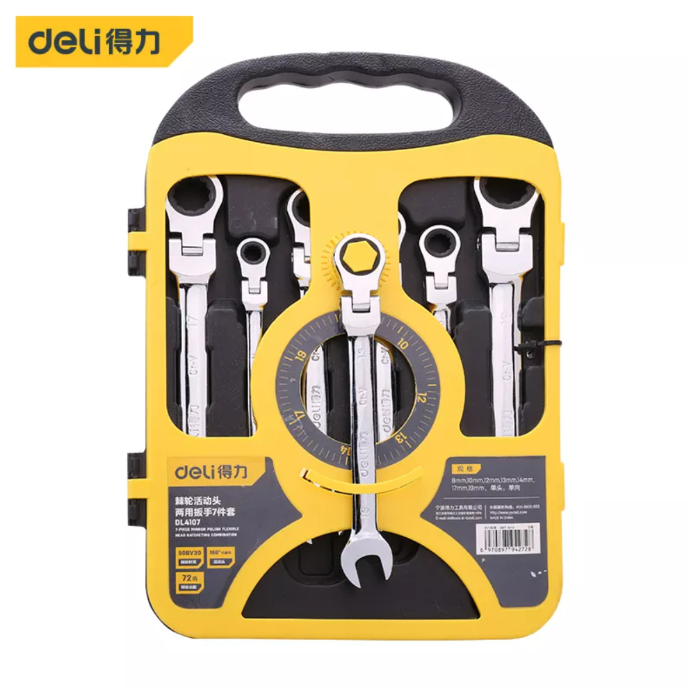 Deli-7PCS Ratchet Wrench Sets
