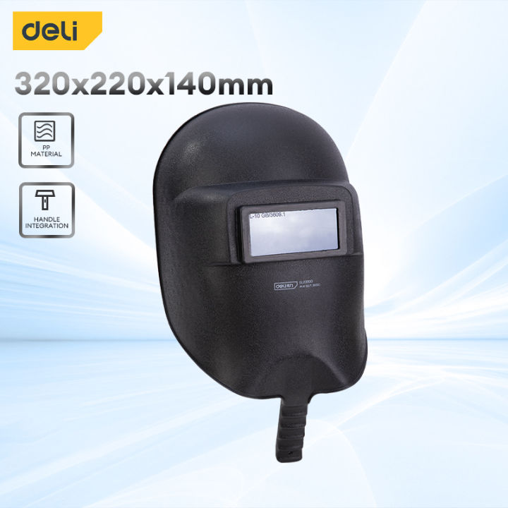 Deli EDL23900 Welding Mask Handheld (Black)