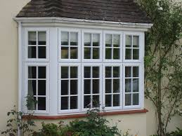 White Upvc  Top Bay Window