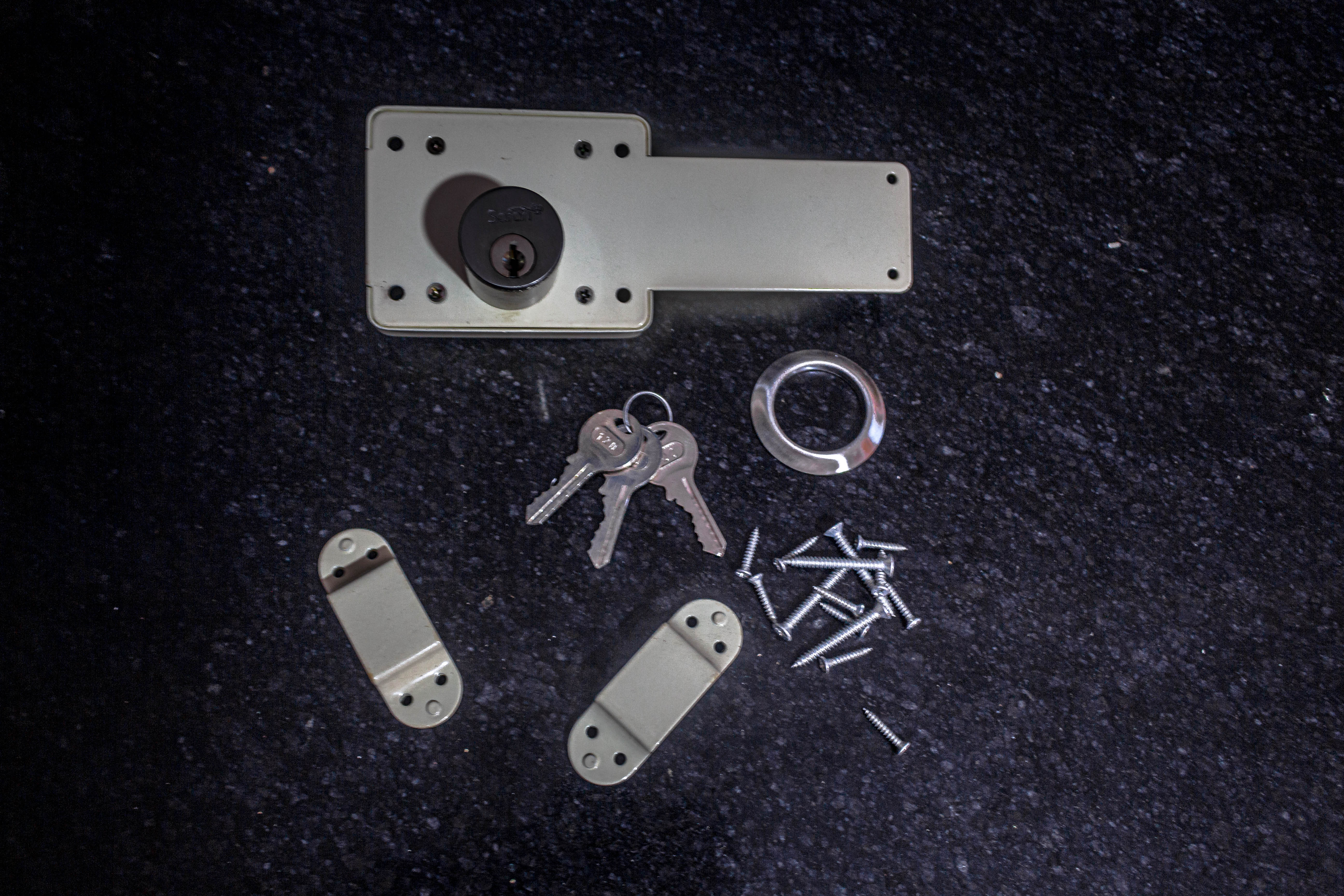 Brass Cylinder Door/Gate Lock with 3 Keys