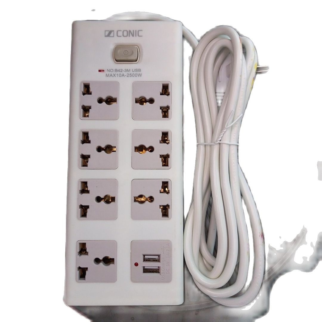 Conic B-42 3m with USB port multiplug