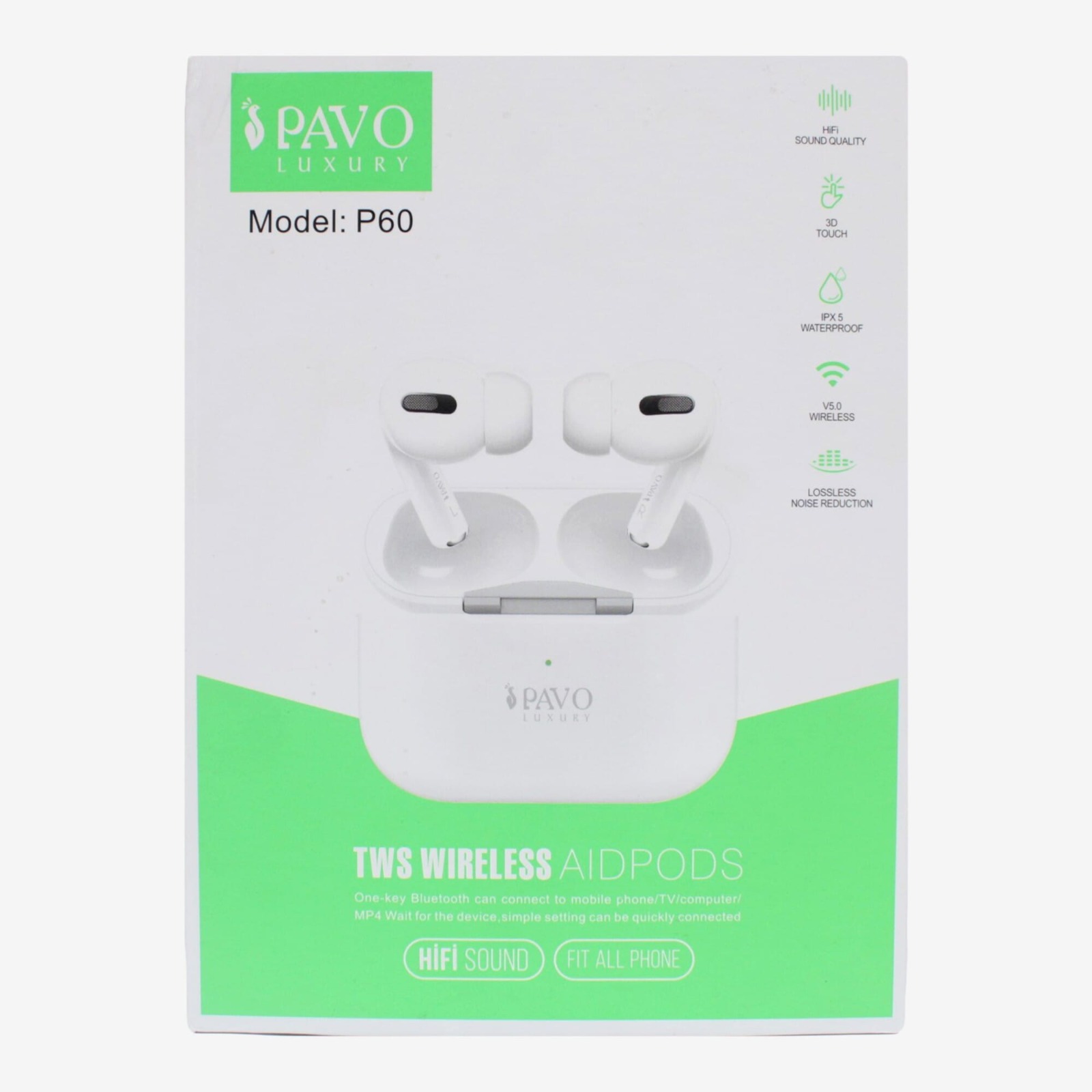 Pavo wireless Earbuds p-60