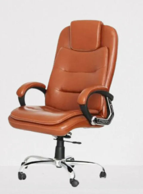 High Back Revolving Comfortable Brown Chair (TP 1549)