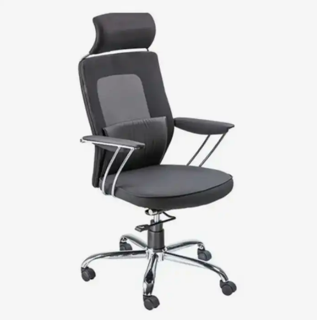 Revolving Black Head Support Office Chair (TP 223)