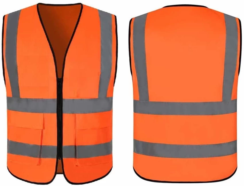 Safedot Brand Work Safety Zip Jacket