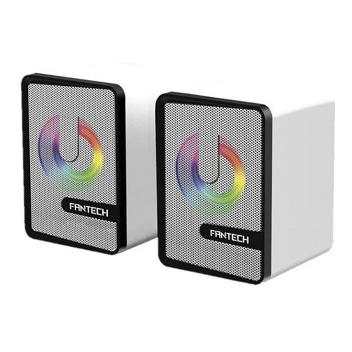 GS203 RGB Gaming Speaker(White and Pink)