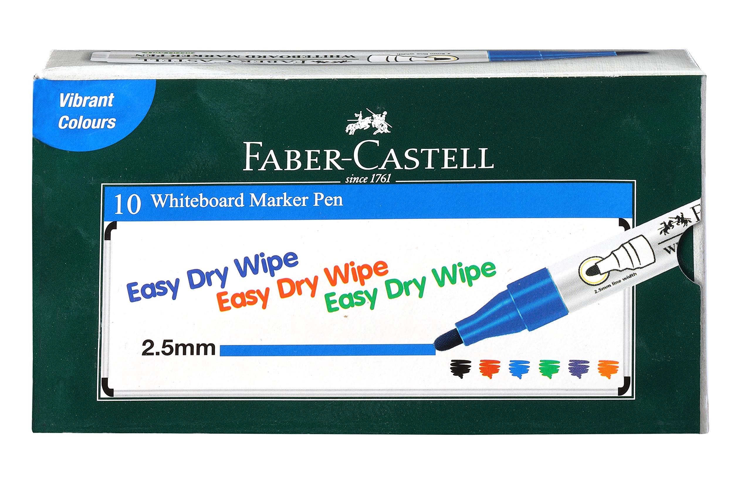 Faber-Castell Whiteboard Marker - Pack of 10 (Blue)