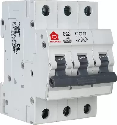 MCB 3 POLE WITH NEUTRAL CURVE C 25 A