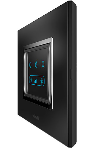 Goldmedal Glassio Cover Plates(Pure Glossy)- Black Glossy