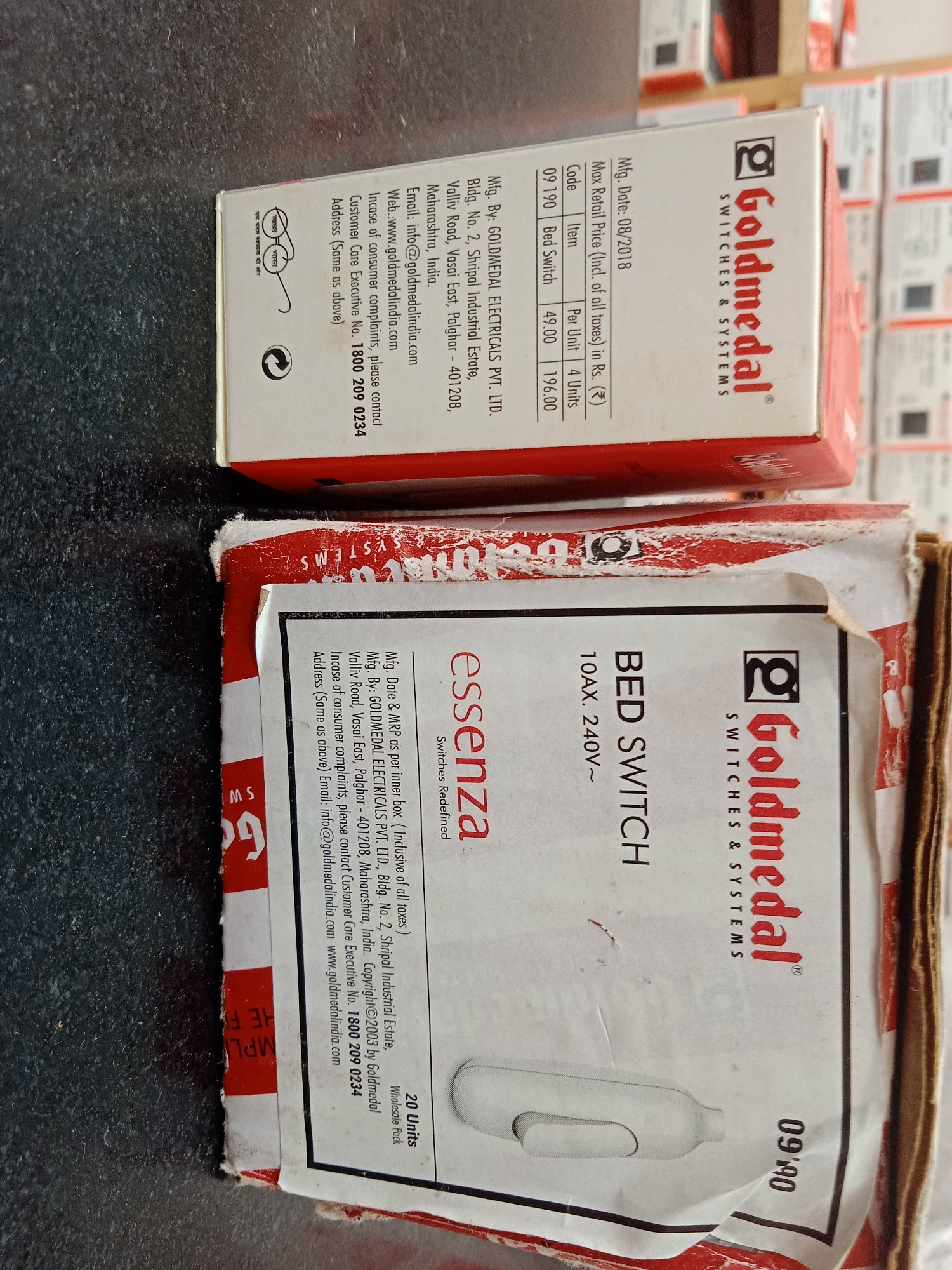 Goldmedal Essenza Lamp Holder / Bed Switch