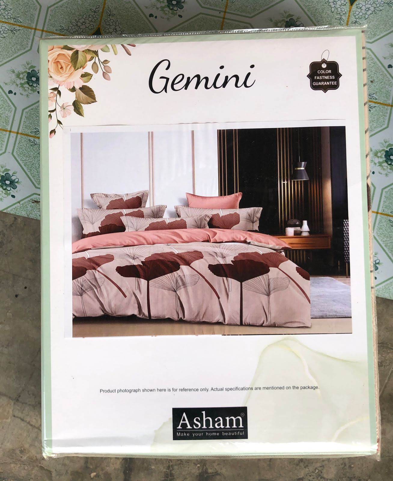 Fitted Queensize Bedsheet with 2 Pillow Cover