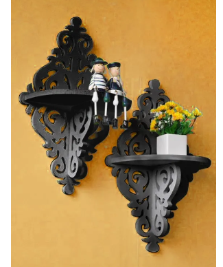 Designer Wooden Wall Shelf