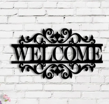 Welcome Wooden Wall Decorative