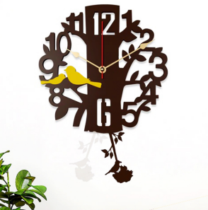 Hanging Bird Wall Clock