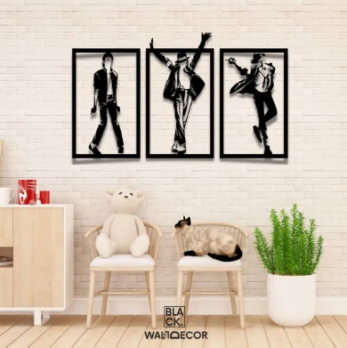 Michael Jackson Wooden Wall Art Set
