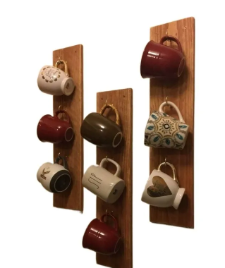 3PC Coffee Mug Wall Rack