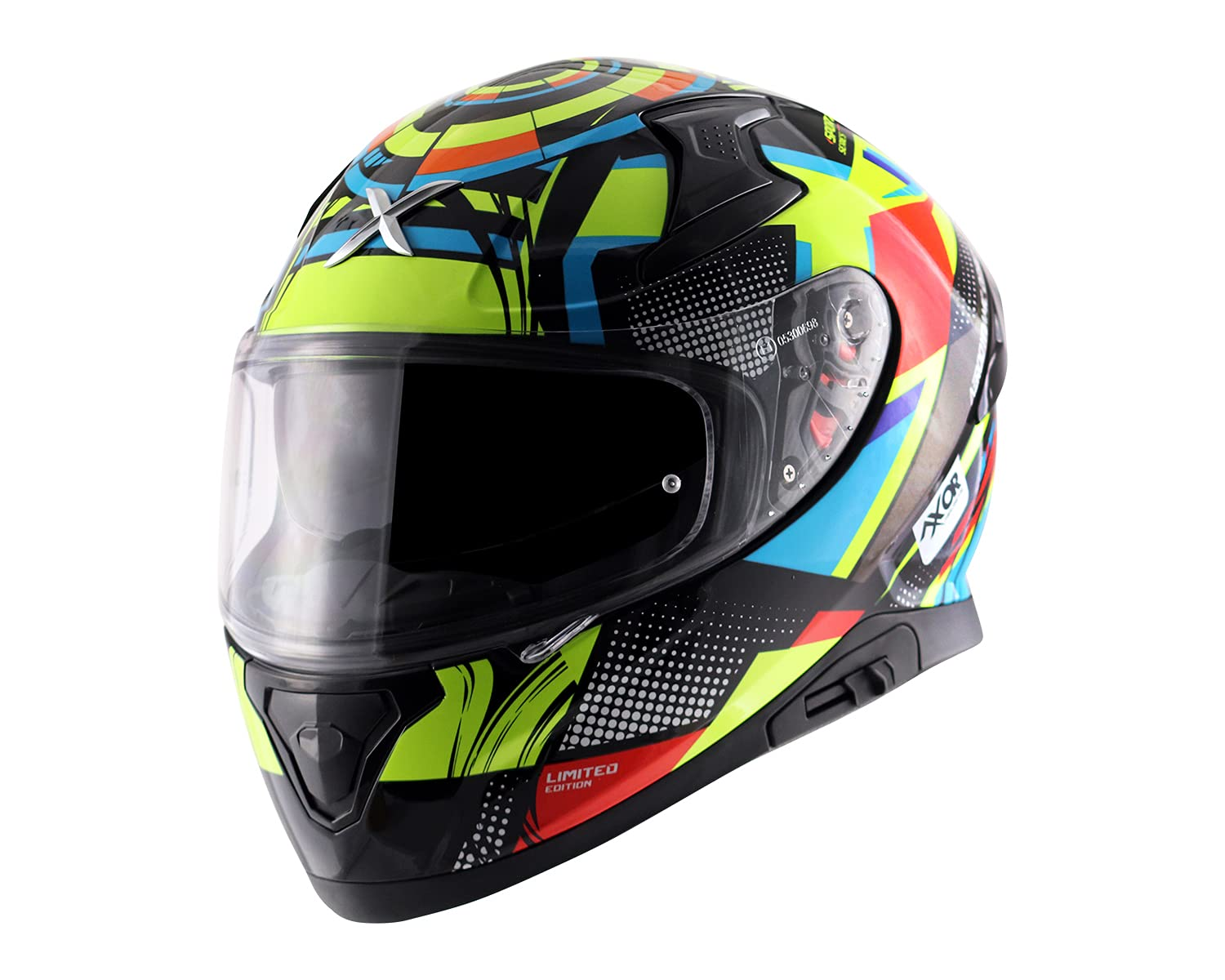 Axor Apex Vivid ISI ECE DOT Certified Full Face Dual Visor Helmet