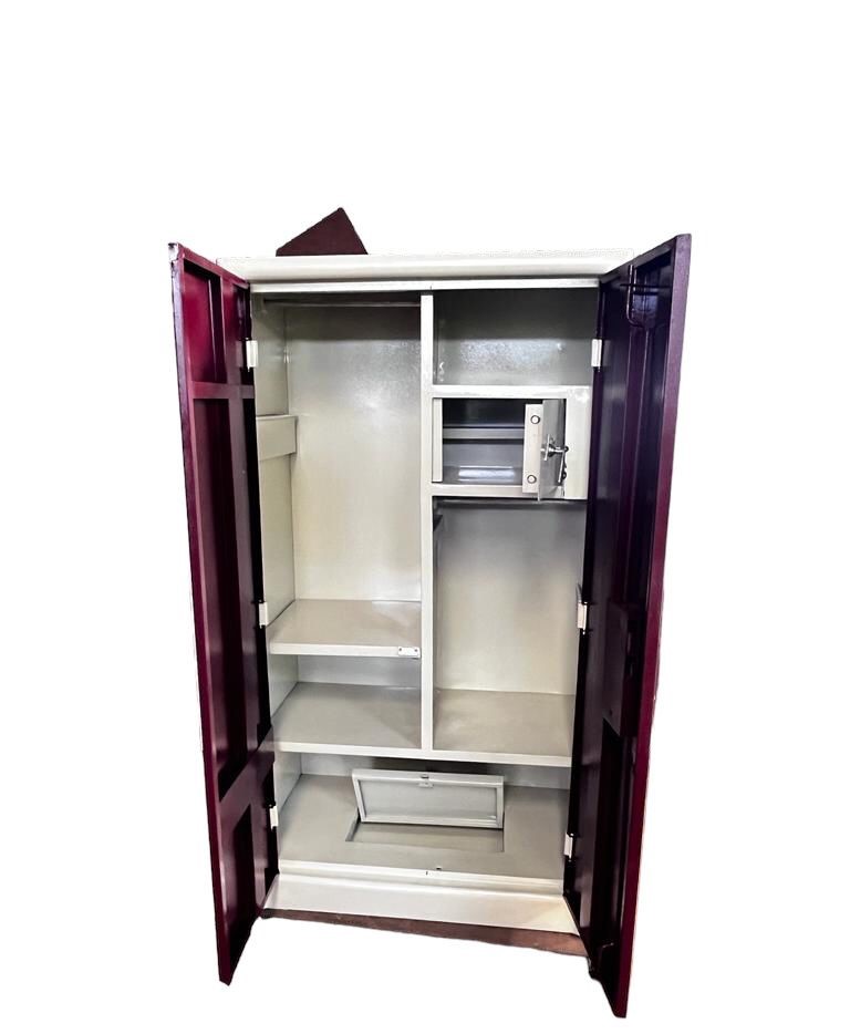 Red and White 4 Shelves Alwin Lock Domestic Steel for home