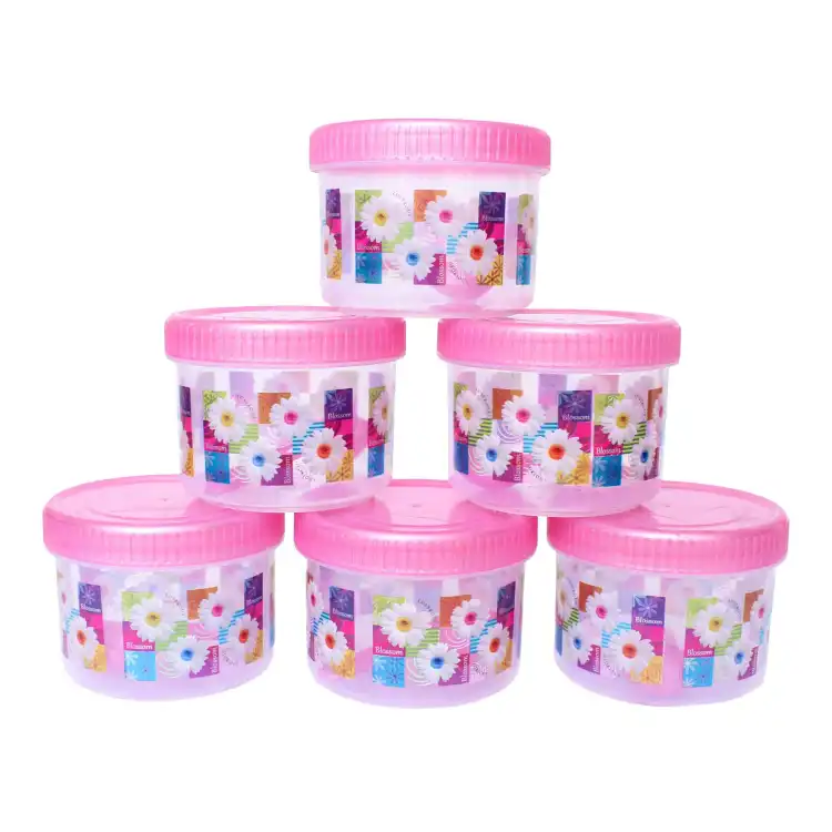 Unbreakable Masala Box 6 Pcs With Spoon