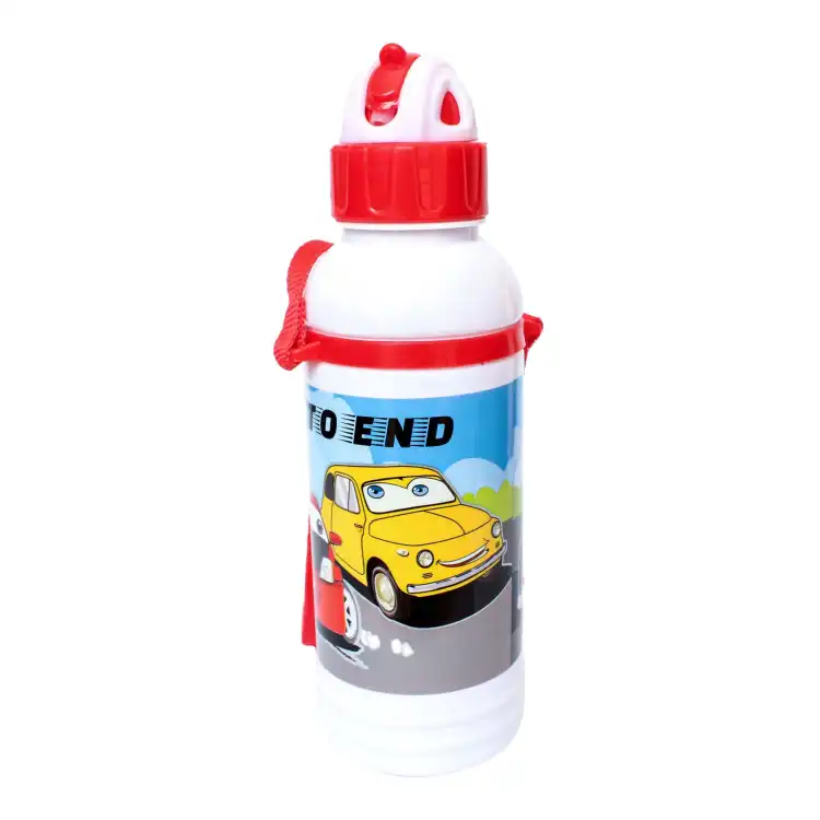 Imperial Cars Printed Plastic Water Bottle 500ml With Stripe