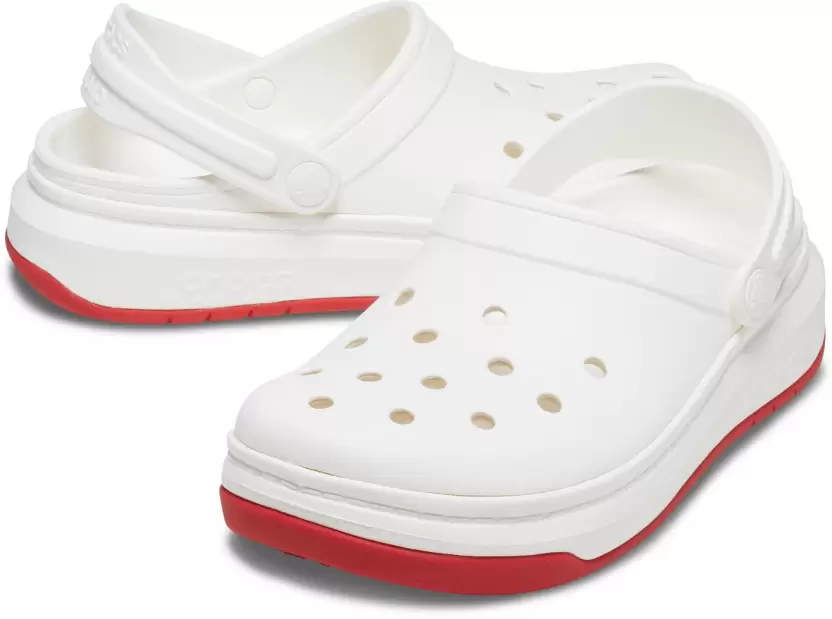 Unisex white Crocs Slippers Double Sole