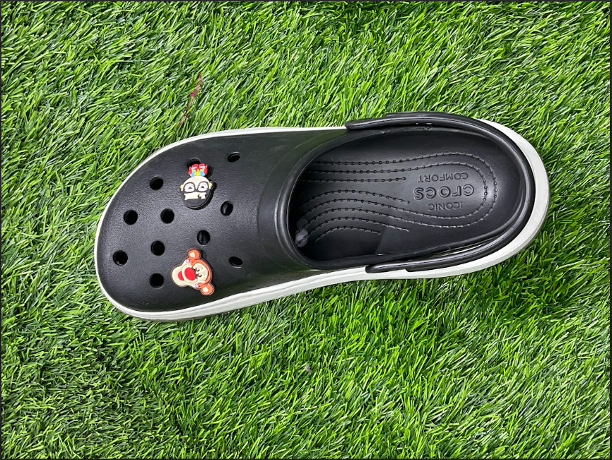 Unisex black Crocs Slippers Double Sole