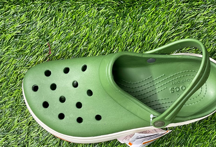 Unisex green Crocs Slippers Double Sole