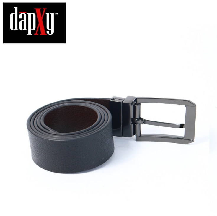 Dapxy Men's Reversible PU Leather Belt (DMB-11)