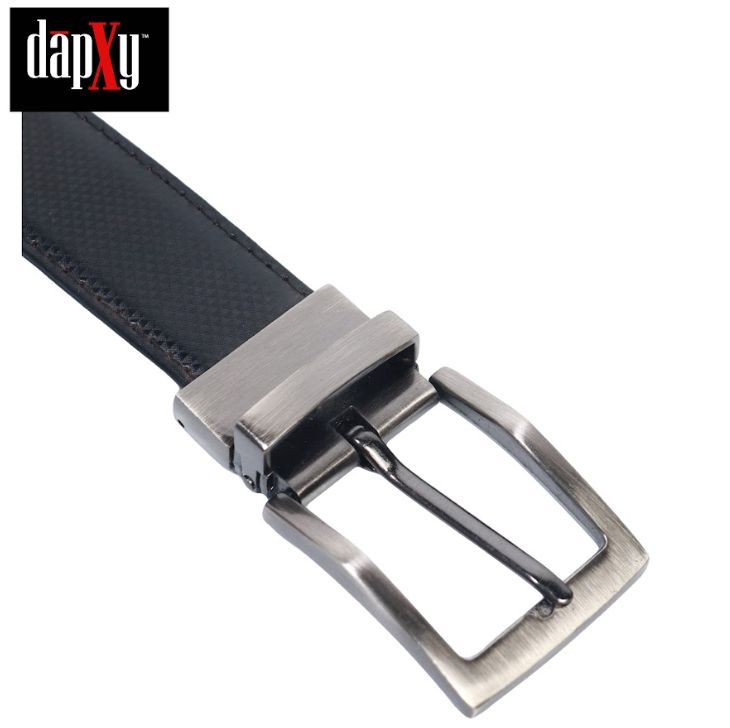 Dapxy Men's Reversible PU Leather Belt (DMB-12)