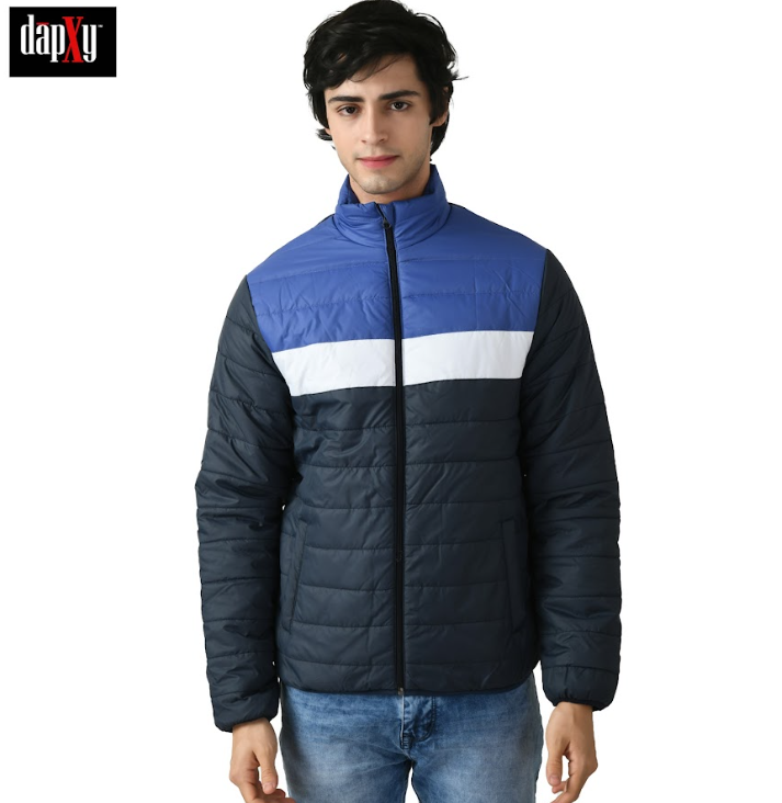 Dapxy Men Striped Puffer Jacket (DMW-1)