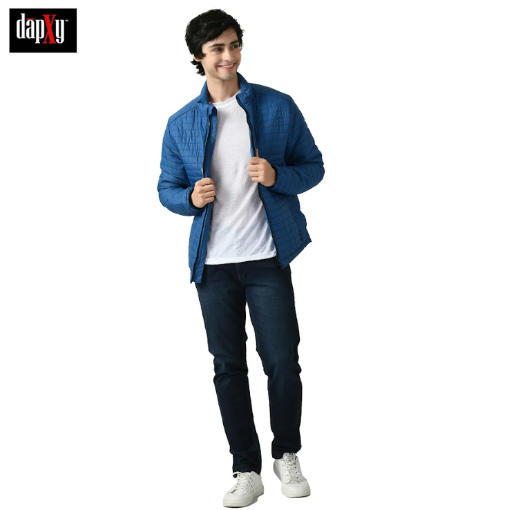 Dapxy Men Striped Puffer Jacket (DMW-8)