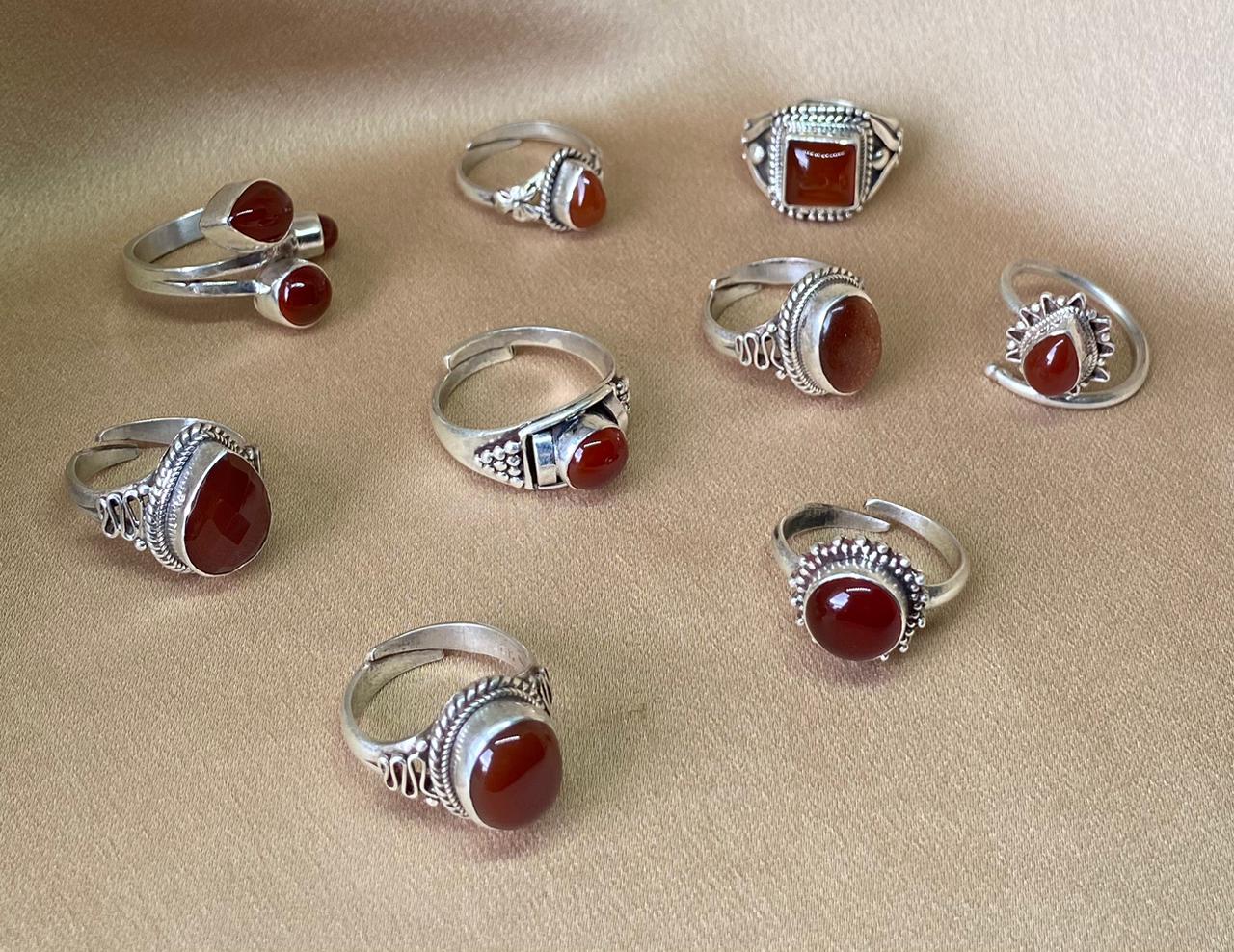 Silver Rings with original Stones