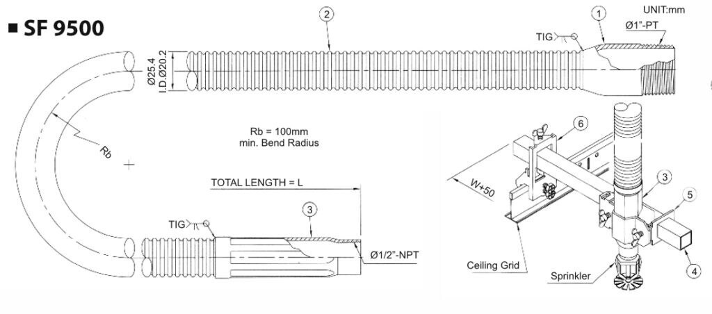 Safex Unbraided Type Sprinkler Hose - SF 9500