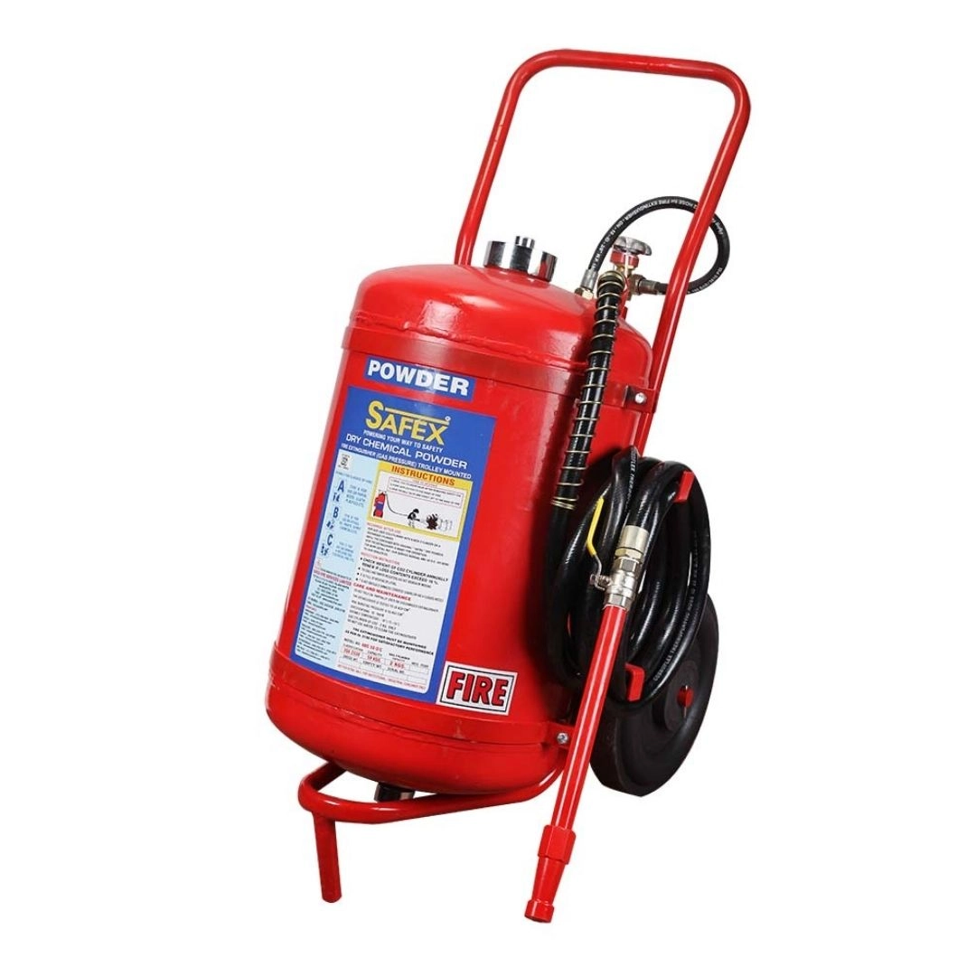Safex Powder Based Trolley Mounted BC / ABC Type Fire Extinguisher