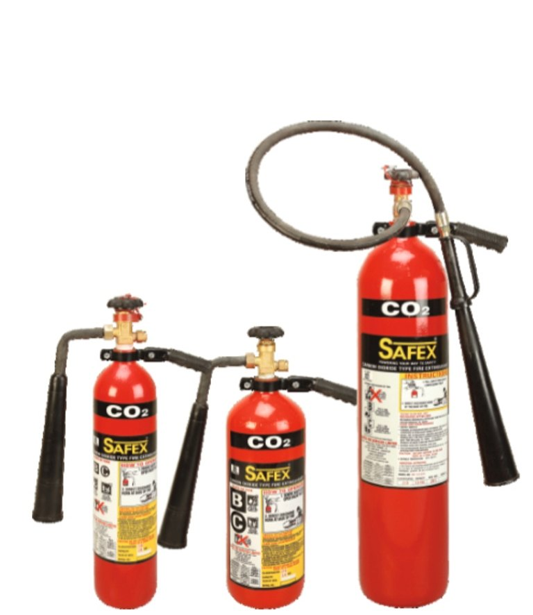 Safex Wheel / Squeeze Grip Type Co2 Fire Extinguisher