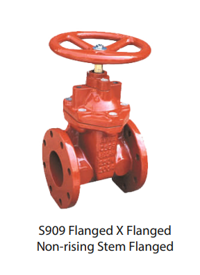 Safex S909 Flanged X Flanged Non-rising Stem Flanged