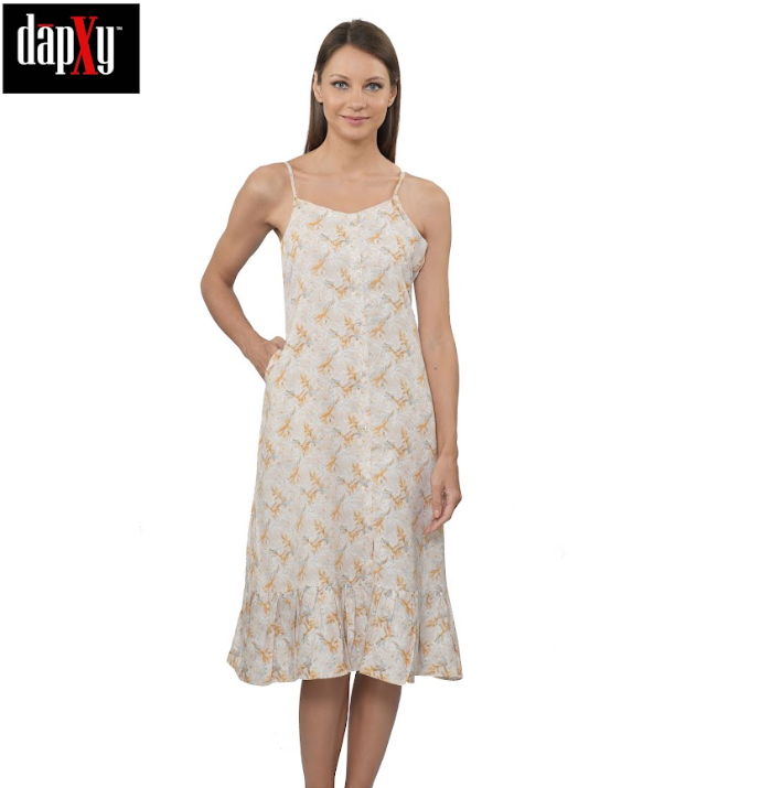 Dapxy Cotton Digital Printed One Piece Dress for women (DK-6)