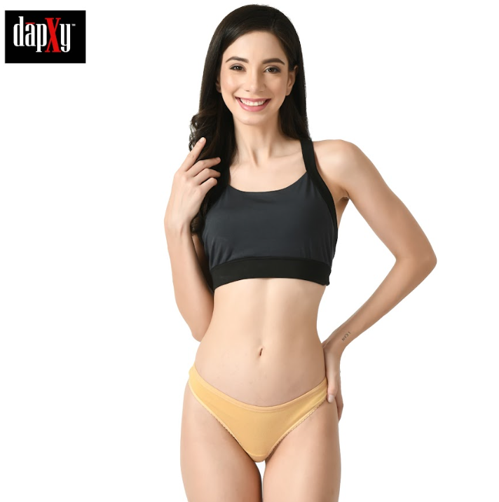 Dapxy Pack of 1 Women Antibacterial Soft Seamless Thong (DUG-33)