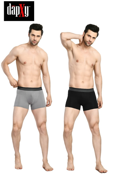 Dapxy Pack of 2 Men's Anti Bacterial Micromodal Airsoft Trunk (DUG-8)