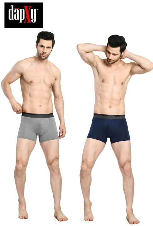 Dapxy Pack of 2 Men's Anti Bacterial Micromodal Airsoft Trunk (DUG-10)