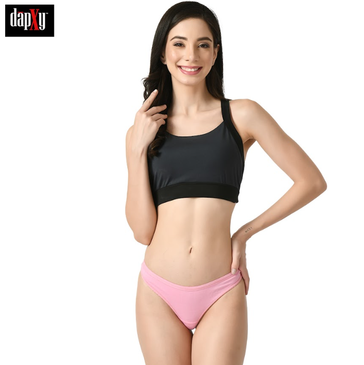 Dapxy Pack of 1 Women Antibacterial Soft Seamless Thongs (DUG-27)