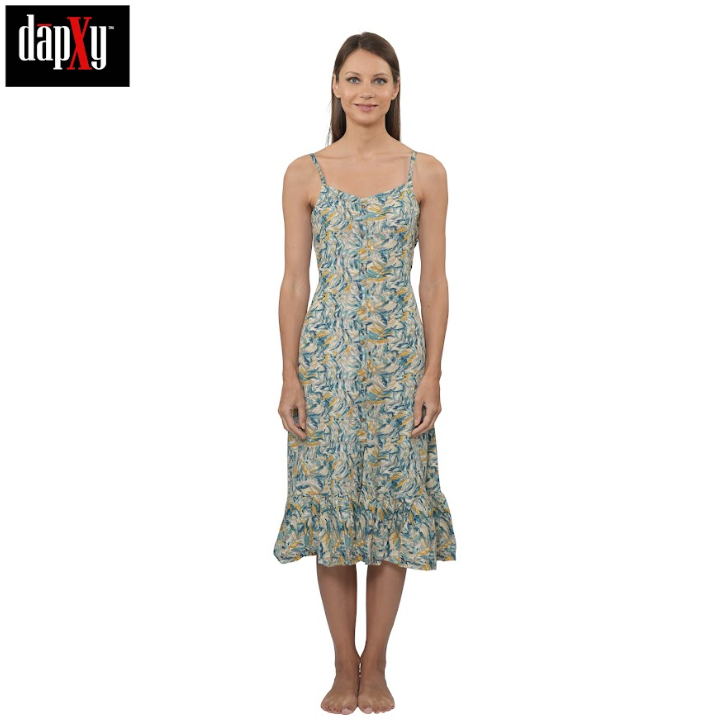 Dapxy Cotton Digital Printed One Piece Dress for women (DK-1)