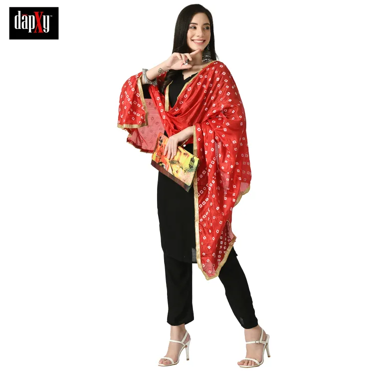 Dapxy Women Viscose Rayon Kurta Pant Dupatta Set (DK-92)