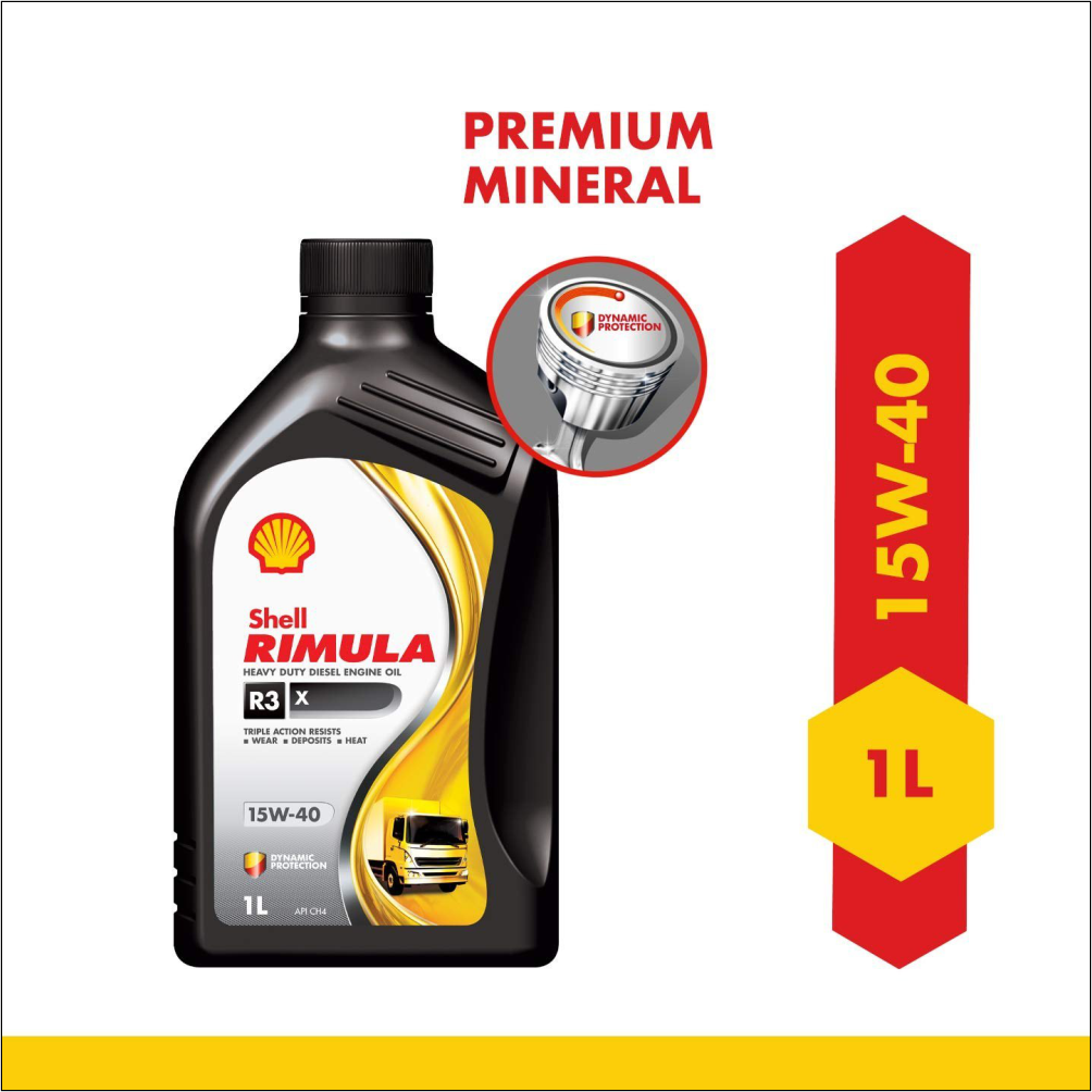 Shell Rimula R3X 15W 40 CH 4 Heavy Duty Diesel Engine Oil
