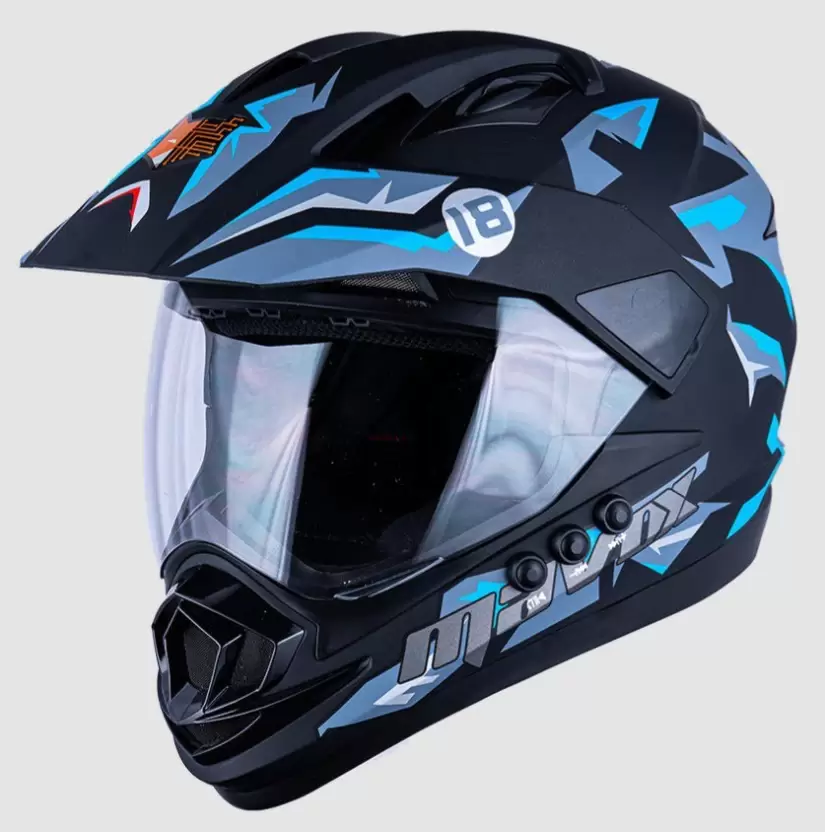 Motocross Series Blue Helmet