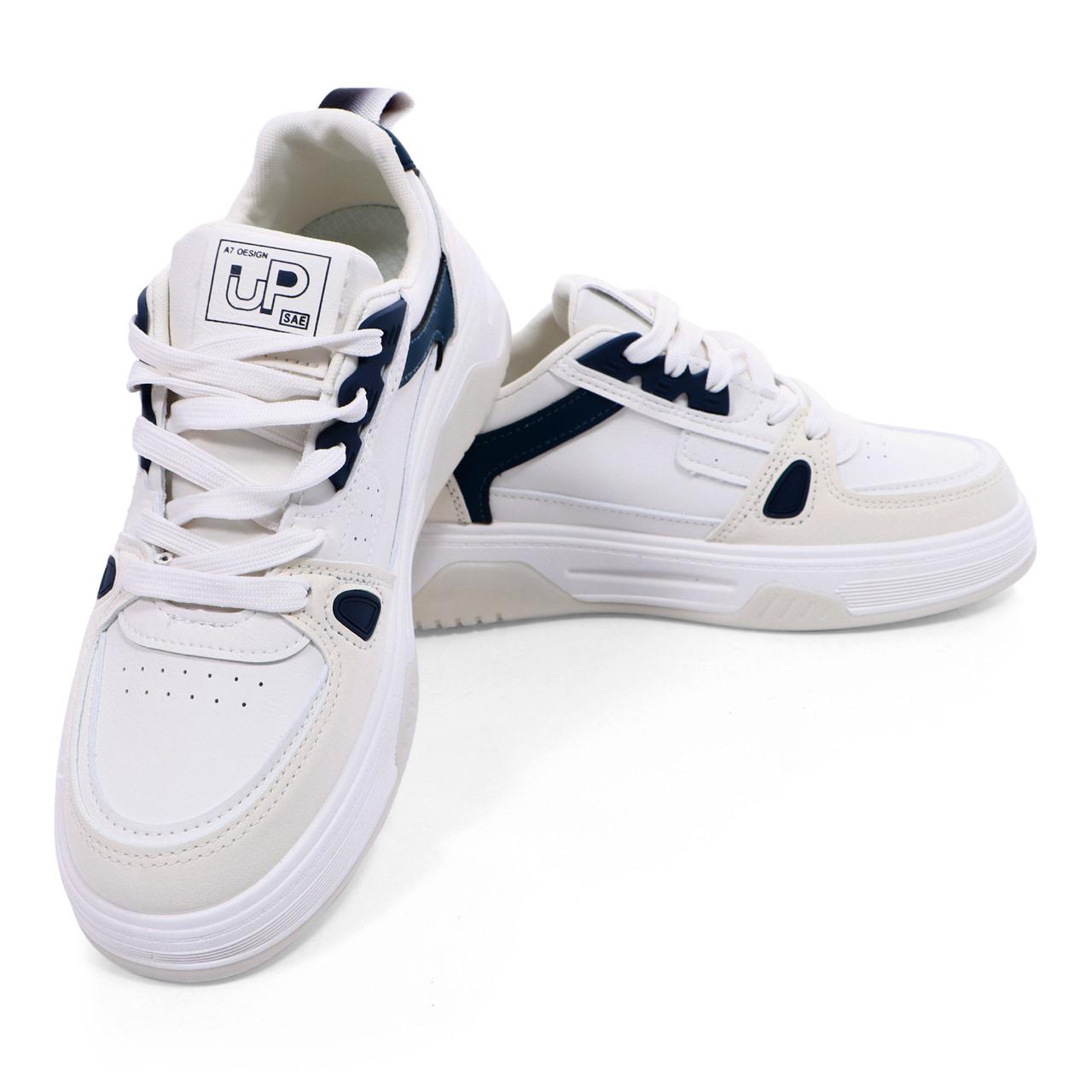 White/Cream Fashionable Sneaker Shoes For Men