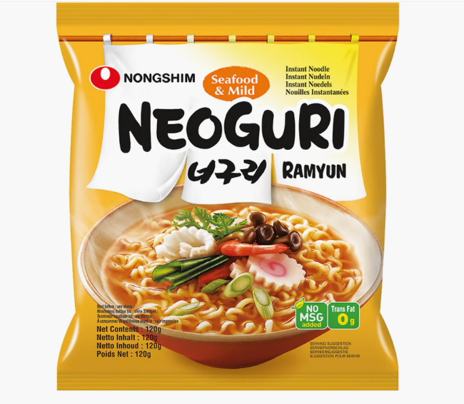 Nongshim Neoguri Seafood & Mild- Noodles