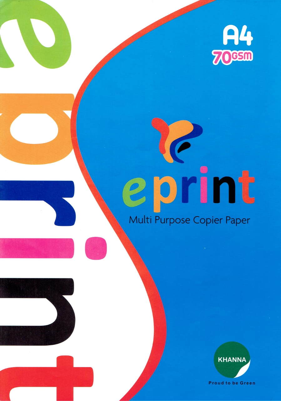 Khanna Copier Paper EPrint A4 70Gsm Multipurpose Copier Printer Paper (1 Ream) (500 Sheets) Photocopy Paper